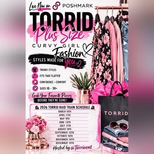 🐰4/11/2026 TORRID MONTHLY RAID TRAIN🐰 16+ HOURS OF TORRID SELLERS